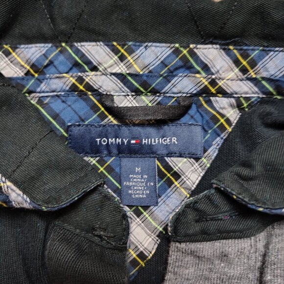 Vintage TOMMY HILFIGER Rugby Shirt Men M Long Sleeve Collared Embroidered Crest - Picture 3 of 8